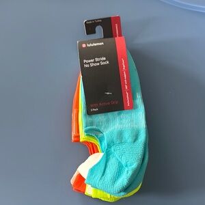 lululemon athletica Blue and Orange Athletic Socks